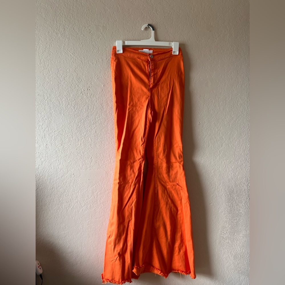 Orange Flare jeans